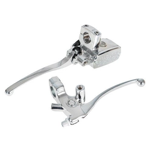 Motorcycle 1" Universal Handlebar Hydraulic Brake Master Cylinder & Clutch Lever