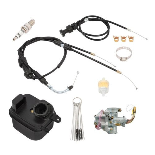 Carburetor For Yamaha PW50 PW 50 w/ Air Filter Box Throttle Choke Cable Kit