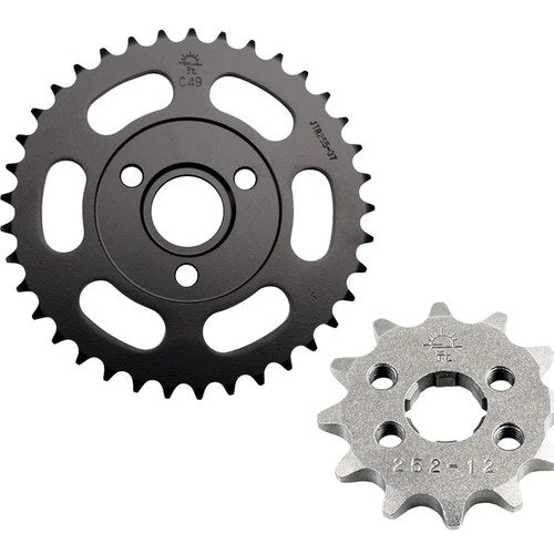 JT Steel 12 Tooth Front & 37 Tooth Rear Sprocket Kit Honda Z50 1972-1999