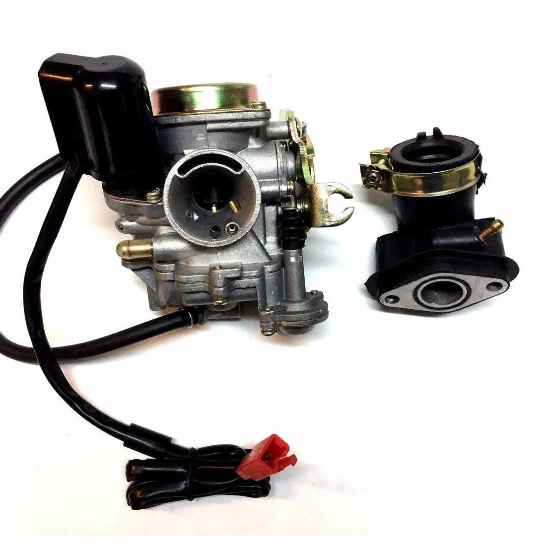 Performance 20MM Seaseng 50CC 50 Carburetor & Intake Manifold Boot Scooter Moped