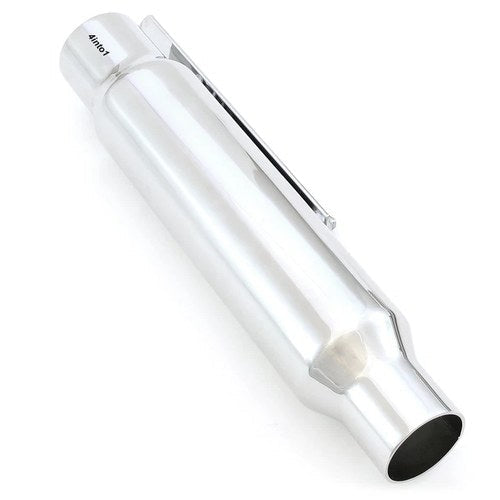 Chrome Shorty Muffler 12" 12 Inch Motorcycle Universal Slip on Fits 1.75" + 1.5"