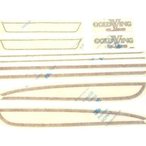 Gas Tank Side Cover Decal Set Honda GL1000 Gold Wing 1975 1976 Candy Antares Red