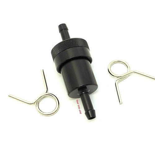 Emgo Black Anodized Aluminum Motorcycle Fuel Filter 5/16" 14-34432