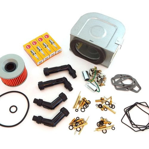 Tune Up Kit Honda CB500 1971 - 1973 Air Oil Filter Plugs Points Carb Rebuild Set