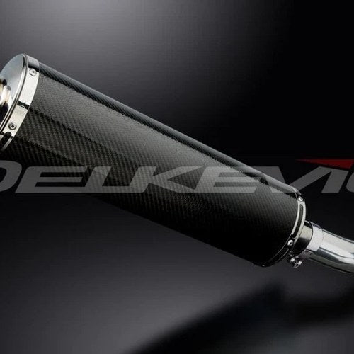Delkevic 18" Carbon Slip On Muffler - Suzuki GSF1250 Bandit 07-09, 2016 Exhaust