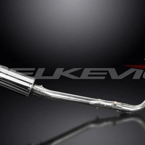 Delkevic Complete 2-1 Exhaust 9" Stainless Oval Muffler - Yamaha FZ-07 MT-07