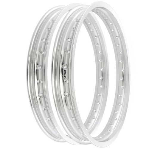 Rising Sun Silver Aluminum Rim Set - Honda CB750K CB750 Four - 1969 - 1976