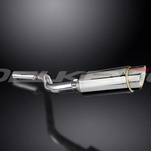 Delkevic 8" Stainless Steel Round Slip-On Muffler - BMW R1150RT - 01-05 Exhaust