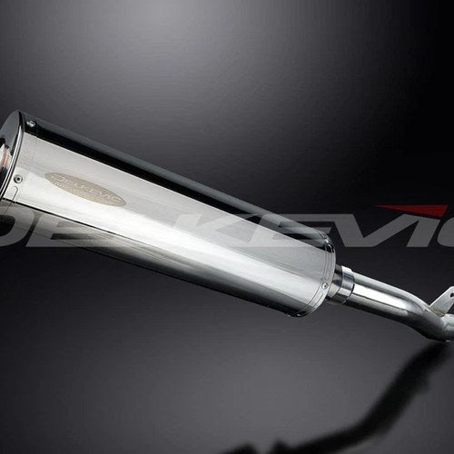 Delkevic 18" Stainless Oval Muffler - Suzuki GSX-R1000K1-K2 - 01-02 Exhaust
