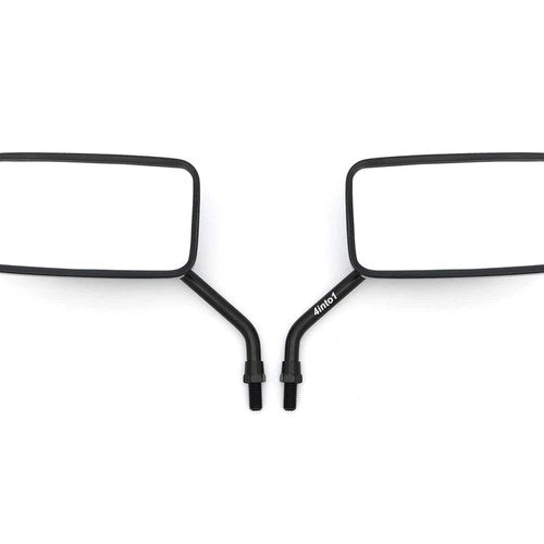 Set of 2 Universal Black Cruiser Mirrors Motorcycle ATV Honda Kawasaki Suzuki