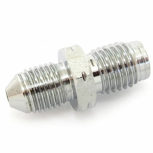 Chrome Brake Hose Male to Male Adaptor - 10mm x 1.25 - AN3 to M10