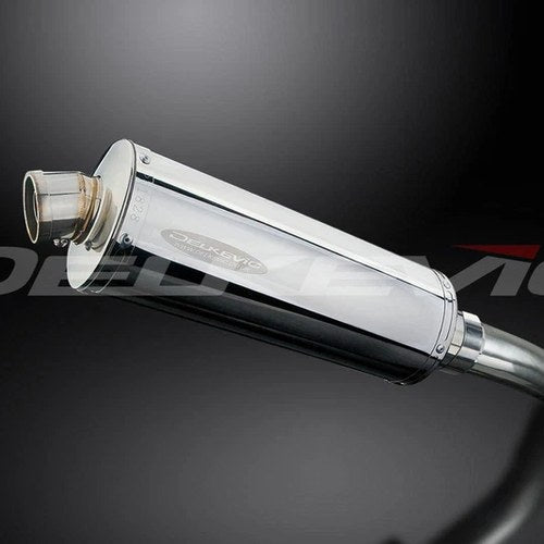 Delkevic 14" Stainless Steel Oval Muffler - Suzuki GSX-R750 - 2011-2017 Exhaust