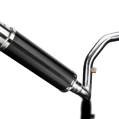 Delkevic 1-1 Full Exhaust 14" DL10 Carbon Round Muffler - BMW G310R - 2016-2021