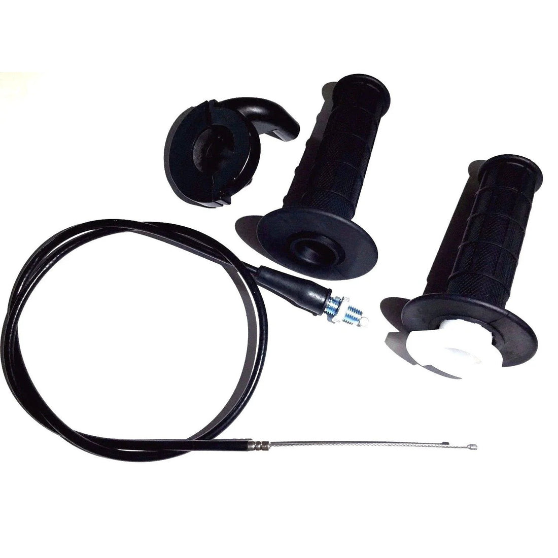 Custom Mini Bike Hand Grips With Cable & Housing For Mini Bikes W/ Shifter Motor