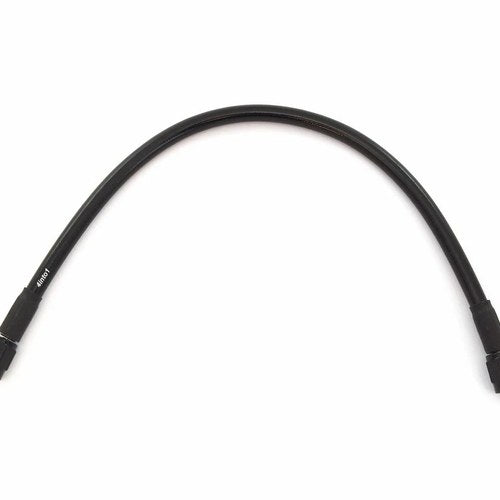 AN3 Black Stainless Steel Braided Brake Line - Zinc Plated Ends - 13"