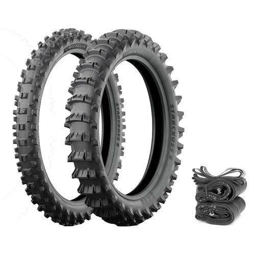 Michelin Starcross 6 Sand Tires Tubes Rim Strips Motocross Honda CRF250R 04-18