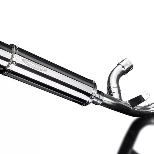 Delkevic 14" Stainless Round Slip-On Exhaust Muffler Ducati Supersport 939 17-19
