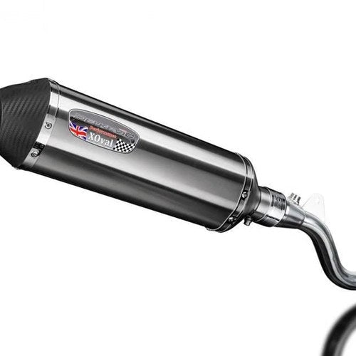 Delkevic 13.5" Stainless X-Oval Slip-On Exhaust Kawasaki KLX250 KLX300 2009-2024