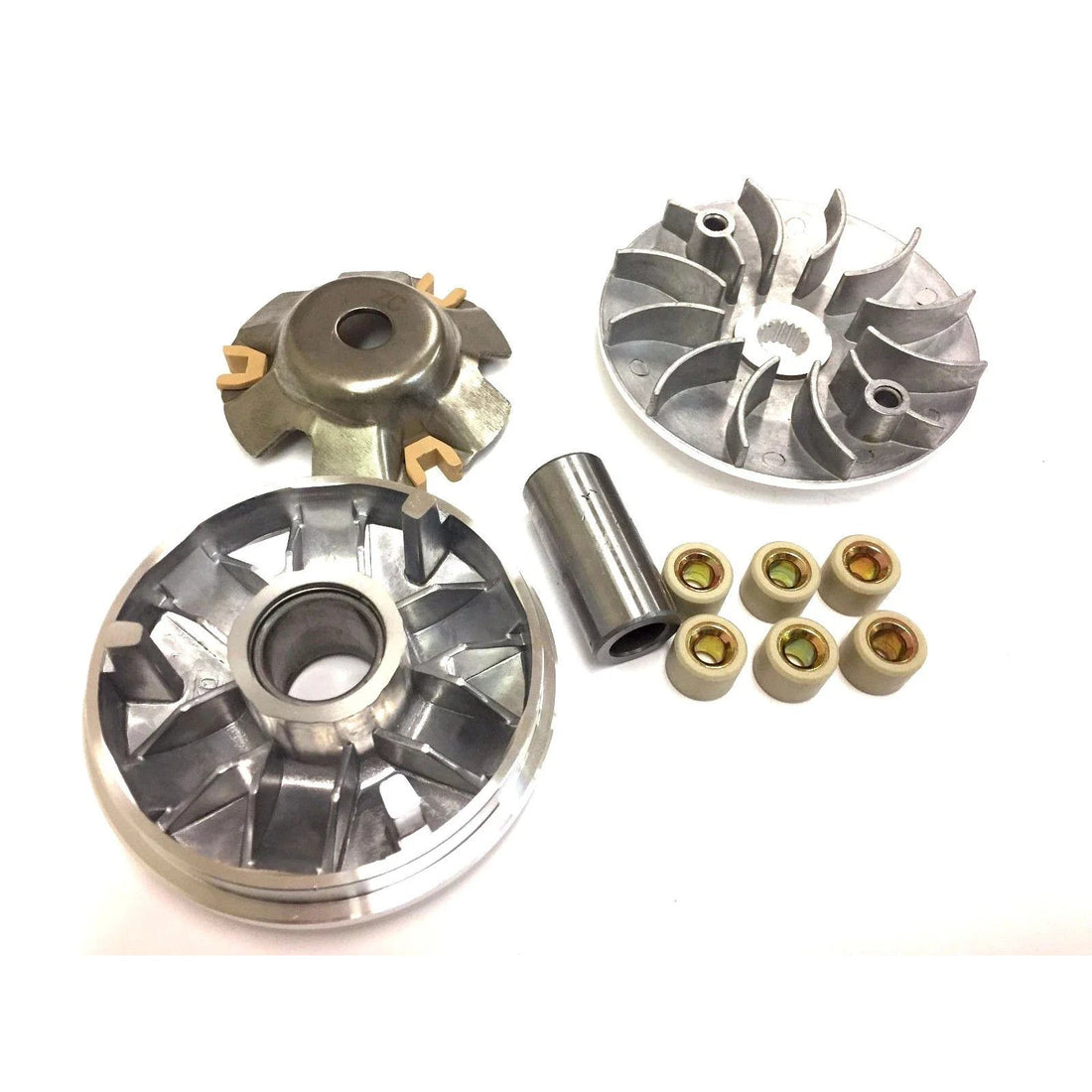 Juego Variador Polea Ventilador Rodillos Scooter Chino GY6 125CC Y 150CC