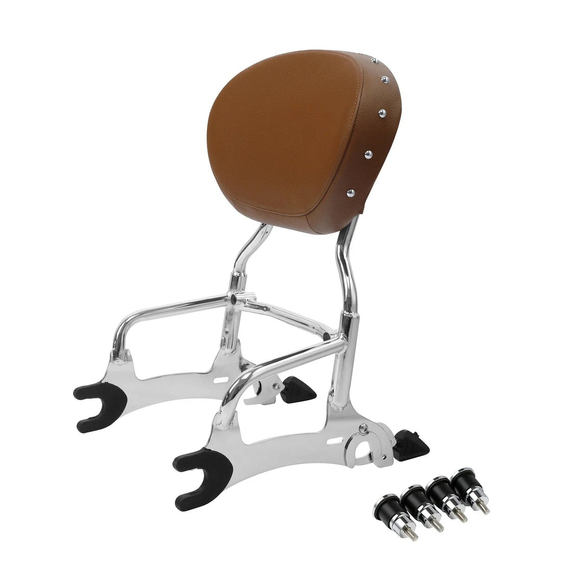 Chrome Sissy Bar Backrest w/ Mount Spools Fit For Indian Chief Vintage 2014-2018