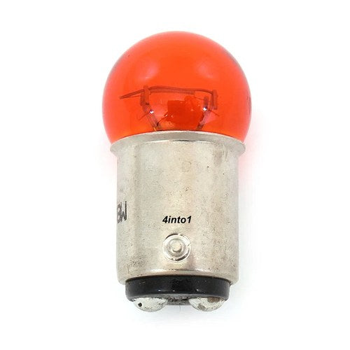 Mini 1157 Turn Signal Replacement Bulb Dual Filament Amber - Motorcycle Scooter