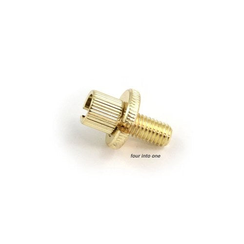 Universal Motorcycle Clutch Brake Steel 8mm Cable Adjuster Gold - 27-1164