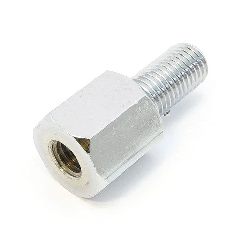 Emgo Motorcycle Mirror Mount Adapter - 10mm to 8mm - Chrome - 20-28111