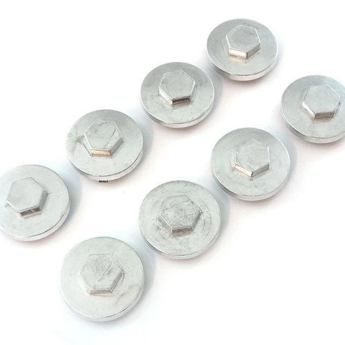 Set of 8 Valve Tappet Covers - Honda CB350F CB400F CB500 CB550 CB750