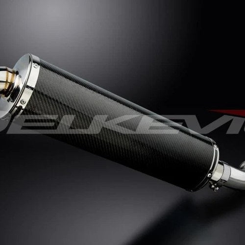 Delkevic 18" Carbon Fiber Oval Muffler Slip On - Honda VFR750 1994-1997