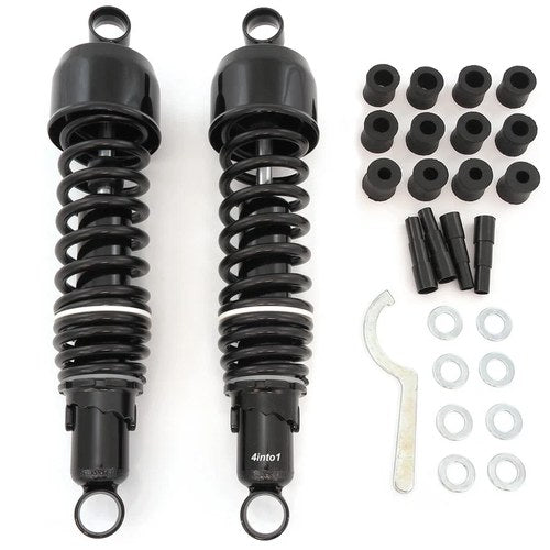 Black Adjustable Motorcycle Rear Shocks Eye to Eye 325mm 12.8" Yamaha Cafe racer