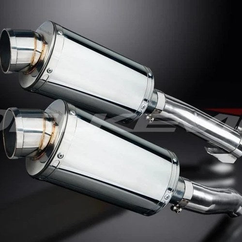 Delkevic 9" Stainless Slip On Mufflers - Kawasaki Ninja 1000 2011-2020 Exhaust