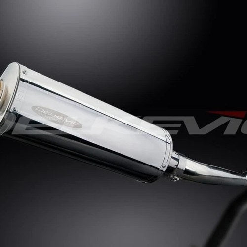 Delkevic 14” Stainless Oval Muffler - Suzuki GSF600 Bandit 1995-2005 Exhaust