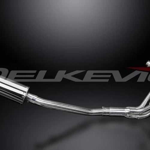 Delkevic 4-1 Stainless Exhaust 9" Muffler - Suzuki GSX600F Katana 600 1997-2006