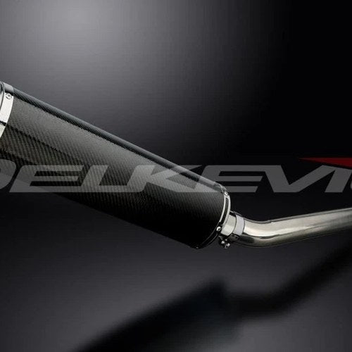 Delkevic 18" Carbon Oval Slip On Muffler - Yamaha YZF-R1 2002-2003 Exhaust