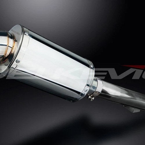 Delkevic 9" Stainless Steel Oval SS70 Muffler - Honda CBR600F4 - 99-00 Exhaust