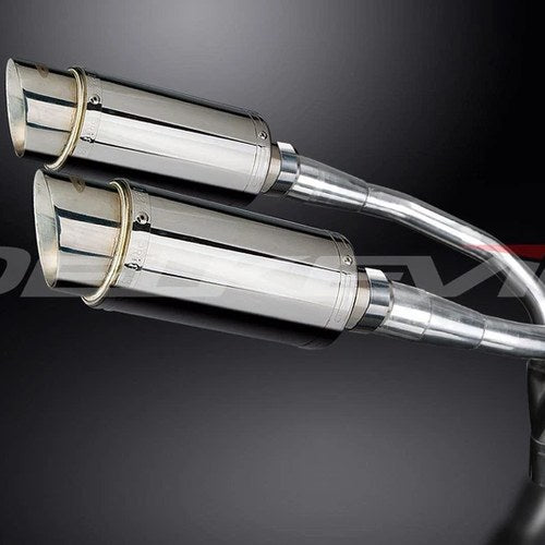 Delkevic 8" Stainless Steel Round Mufflers - Honda 919 - 2002-2007 Exhaust
