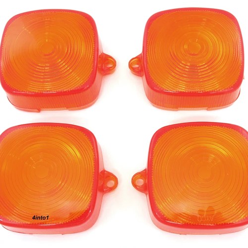 Honda Turn Signal Lens Set - 33402-195-023 - Amber - C70 CT70/110 XL80/100/125