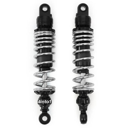 Adjustable Black Chrome Performance CNC Shocks Eye / Eye - 310-320mm for Yamaha