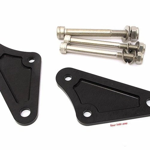 TTR400 Aluminum Anodized Front Motor Mount Set - Black - Honda CB350F CB400F