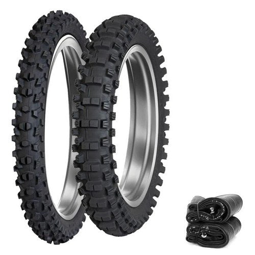 Dunlop Geomax Mx34 Tires & Tubes Set Moto Motocross - Honda CR125R - 1995-2007