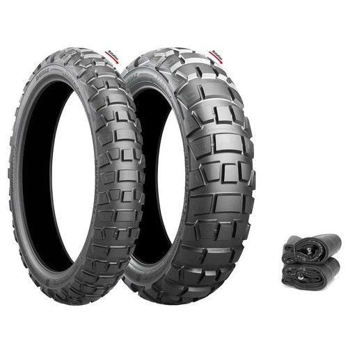 Bridgestone Battlax Adventurecross AX41 Tires & Tubes Set Honda CRF250L 13-19