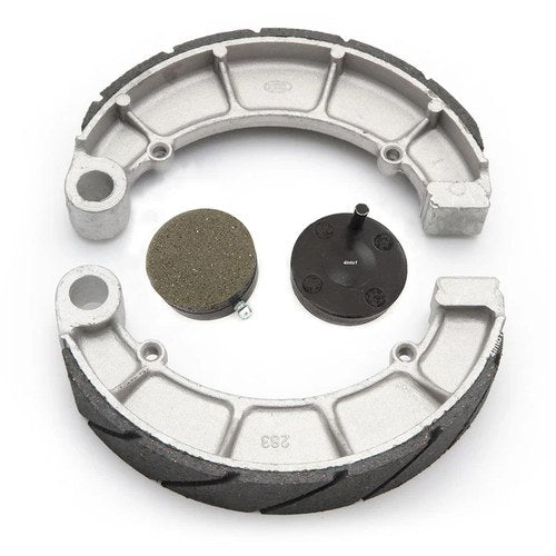Front and Rear Brake Pads - Grooved Shoes - Honda CB450K Super Sport - 1970-1971