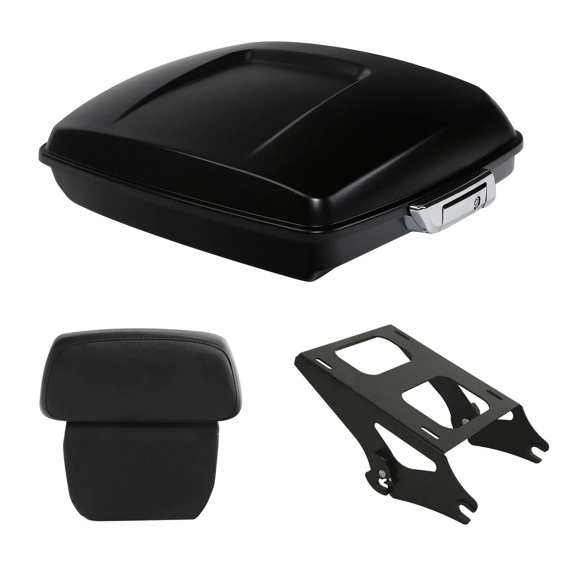 Razor Trunk Backrest Mount Rack Fit For Harley Road Glide 14-24 Black Denim