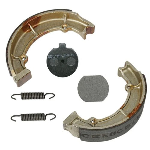 Ebc Front Brake Pad & Rear Brake Shoes with Springs Kit Kawasaki KZ650 1977-1979