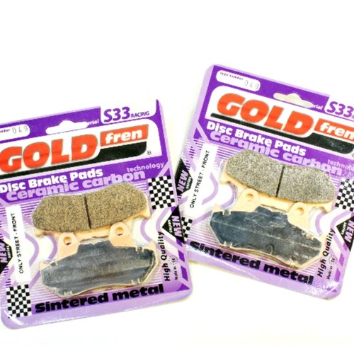 Brake Pad Set GoldFren Racing Front S33-049 Ebc Equiv FA69/2 for 2 calipers
