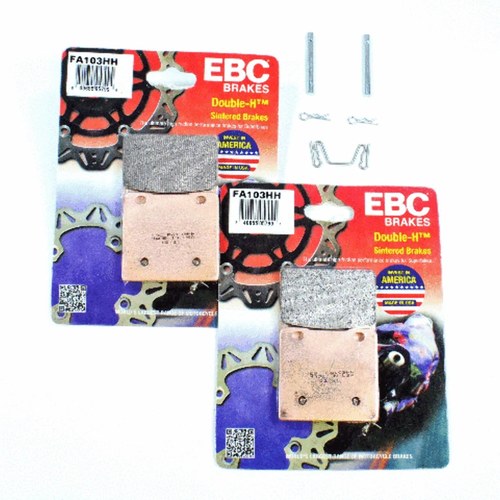 Ebc Sintered Brake Pad Set FA103HH - 2 Pair with Caliper Pins