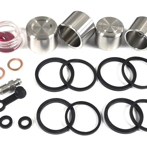 Brake Caliper Seal & Stainless Steel Piston Kit for Select Yamaha Models Rear
