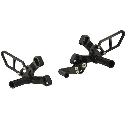 Ducati 2007-2011 848 Evo / 1098 / 1198 Woodcraft Racing Rearsets - Standard Kit