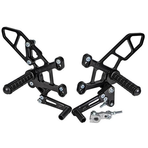 Kawasaki 2011-2015 ZX10R Woodcraft Racing Rearsets / Footpegs - Reverse GP Shift