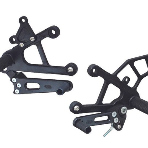 Kawasaki 2013-18 ZX6R ZX636 Woodcraft Racing Rearsets / Footpegs - Complete Kit